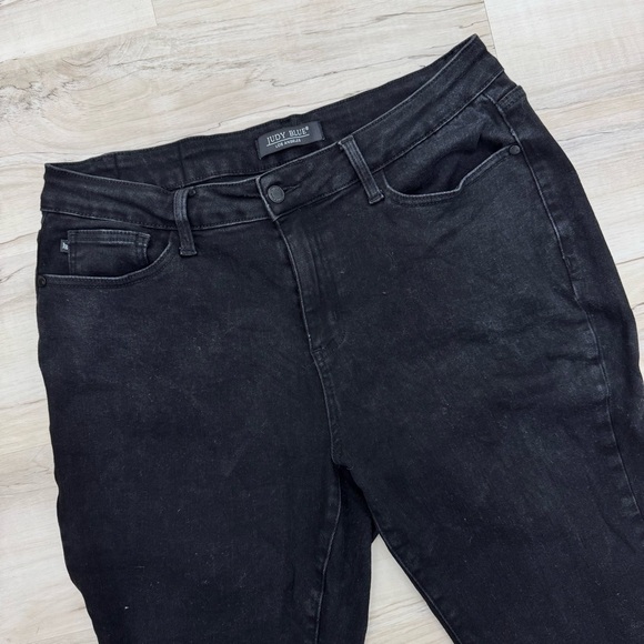 Judy Blue Skinny Stretch black Gray Jeans Sz 16 Plus women’s comfortable - Picture 5 of 9
